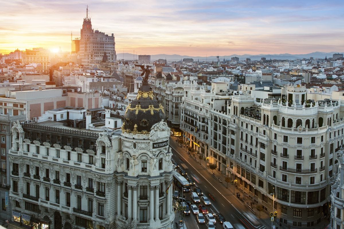 Madrid city scene