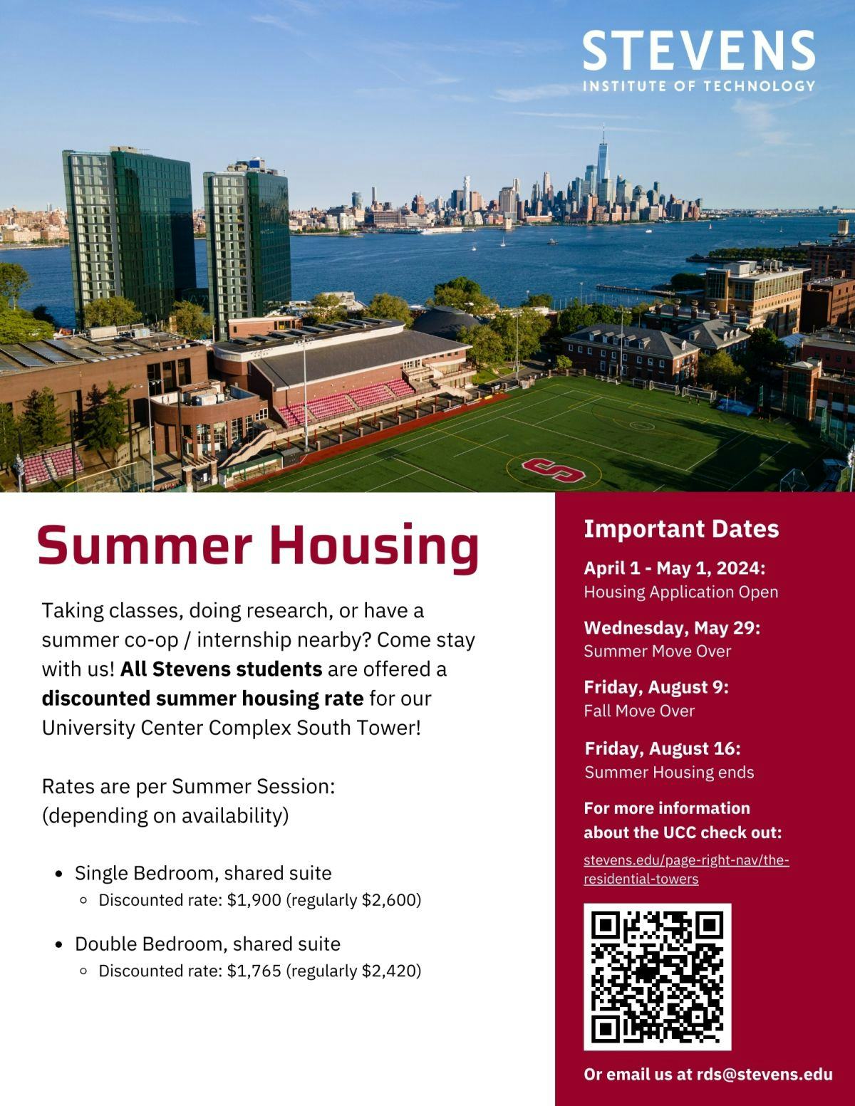 Summer Housing Flyer 2024
