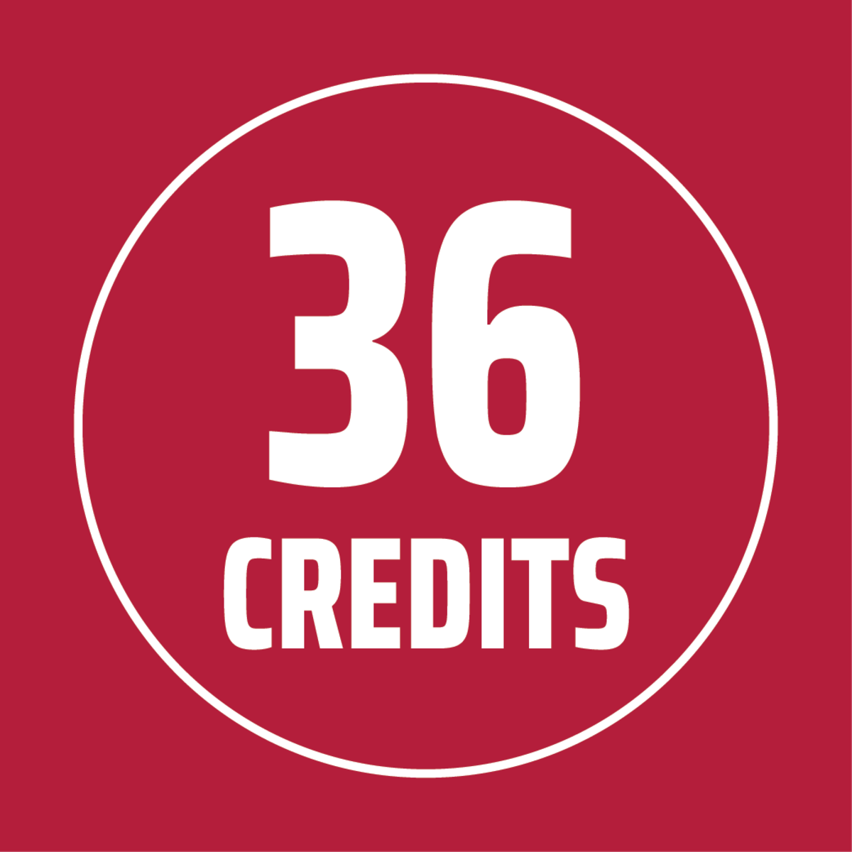 36 credit program