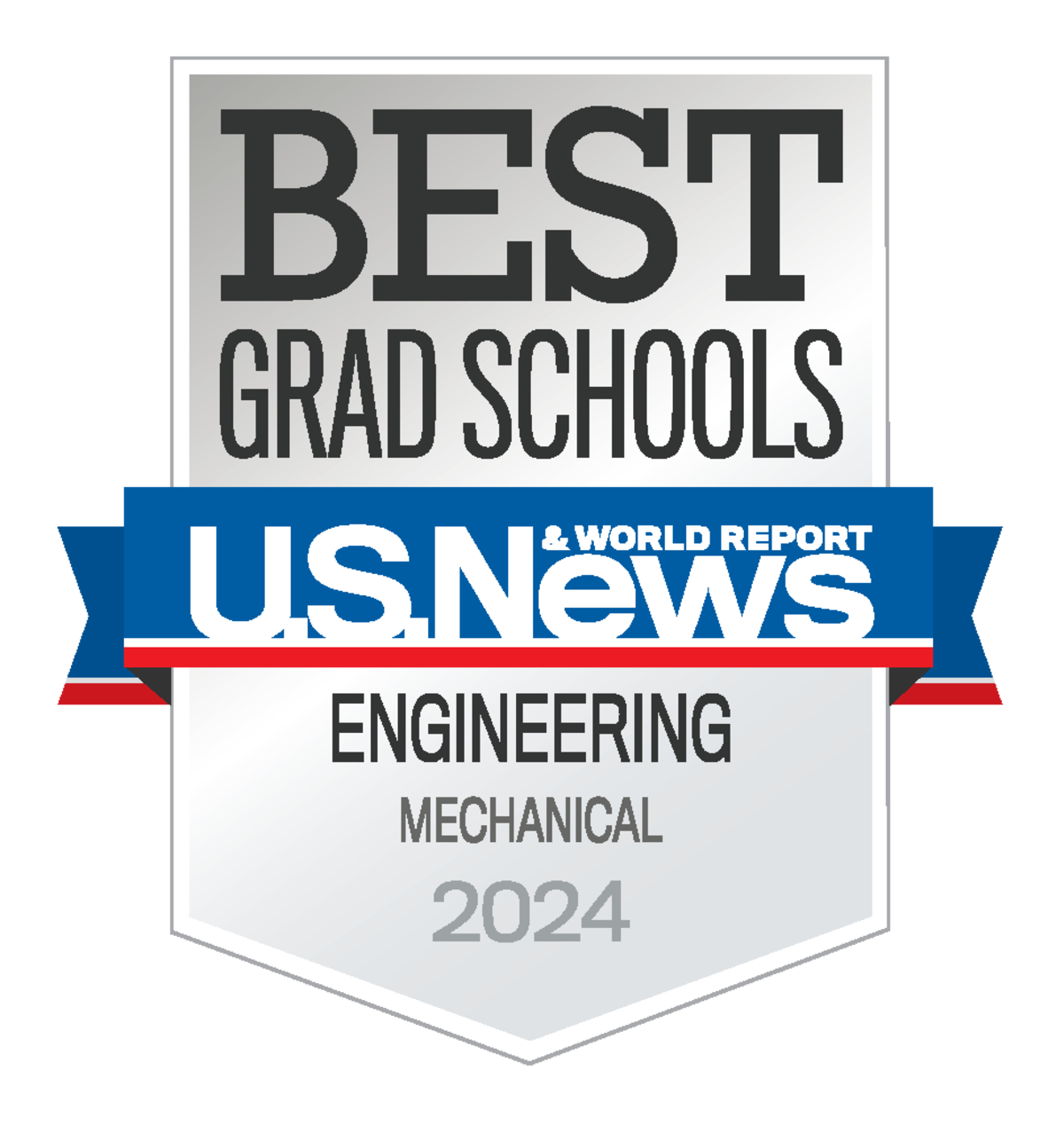 USNWR 2024 Best Grad Schools Mechanical Engineering Badge