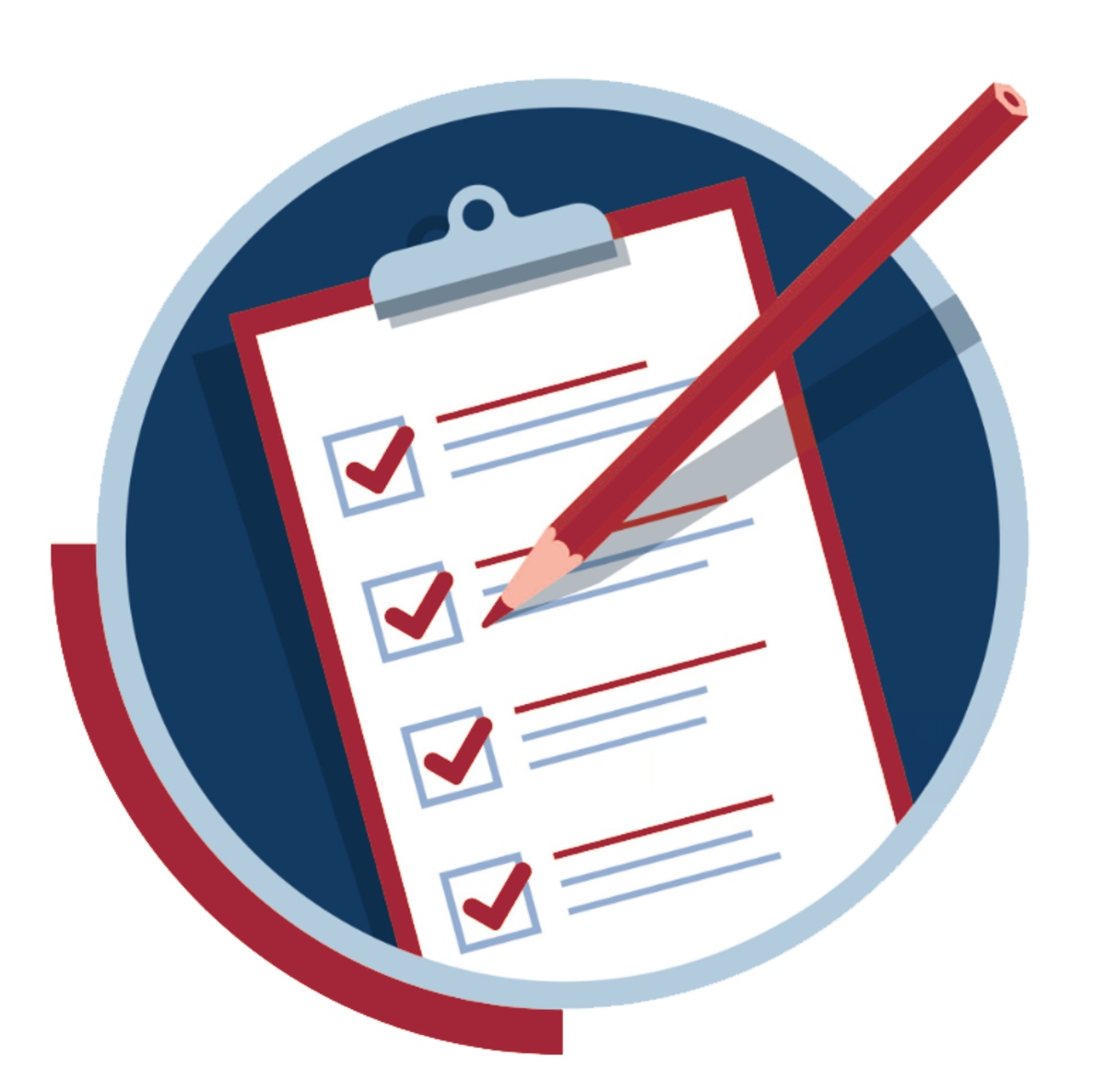 Vector image of checklist